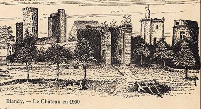 Chateau de Blandy en 1900